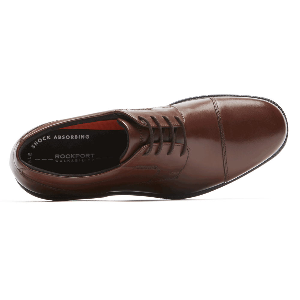 Rockport Oxfords Herre Brune - Charles Road Cap Toe - UZOQ48529